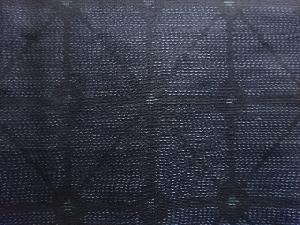 アンティーク 抽象模様織り出し本場泥大島紬着物